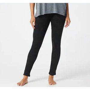 Cuddl Duds Fleecewear Stretch Leggings Black Size Small